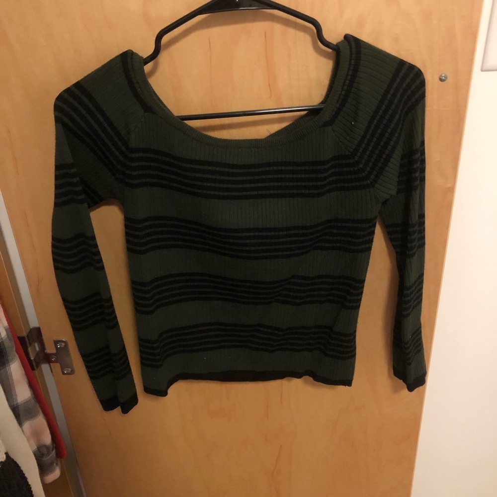 Striped Cropped Sweater